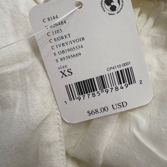 Free People Women's Ivory Dress back bows XS - Picture 4 of 5